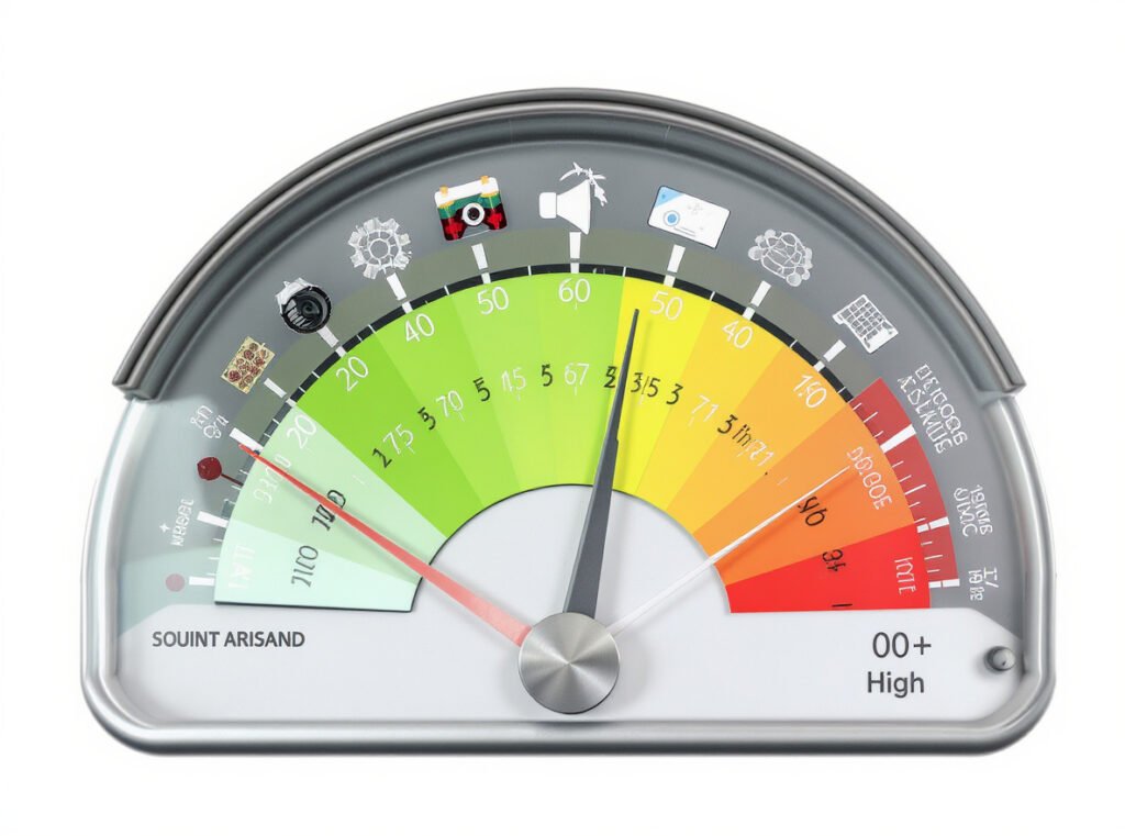 Decibel level comparison chart for quiet hair dryers vs everyday sounds