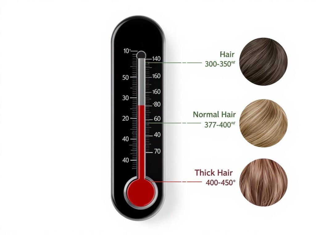 Hair dryer temperature guide for different hair types after keratin treatment