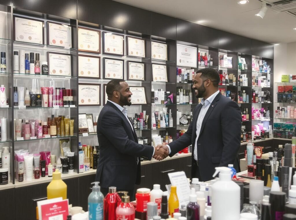 Authorized professional hair dryer distributors with credentials and wholesale showroom