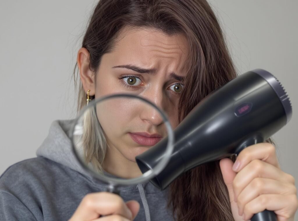 Assessing hair dryer damage to determine if DIY repair is safe