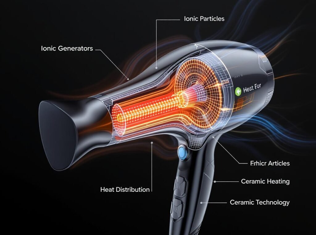 Professional hair dryer technology features for keratin treatment maintenance