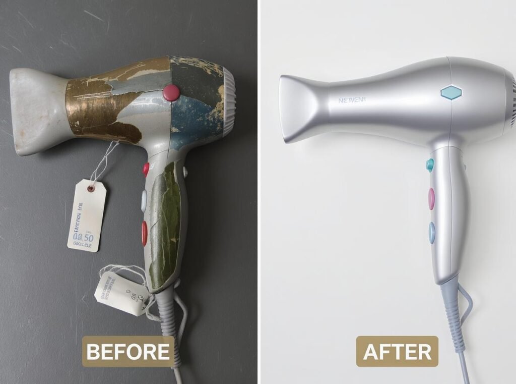 Hair dryer repair costs compared to new replacement options