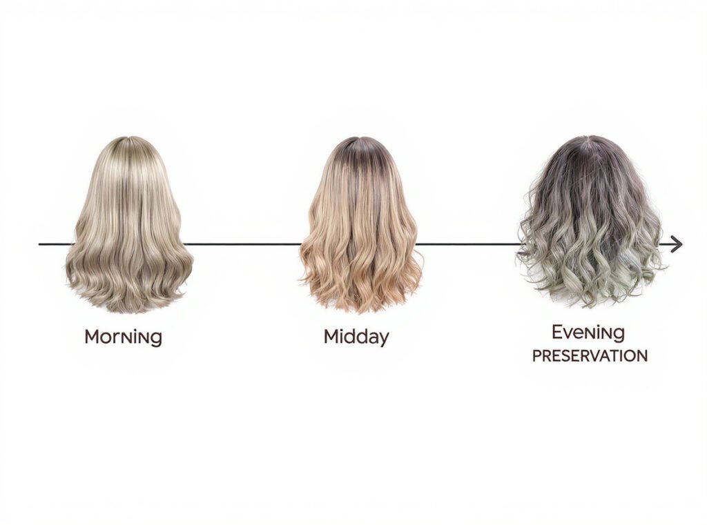 How to maintain hair volume throughout the day after upside down blow drying