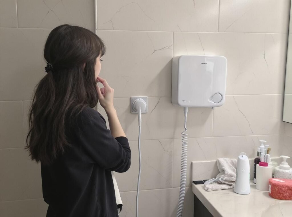 Choosing between wall-mounted and handheld hair dryers decision