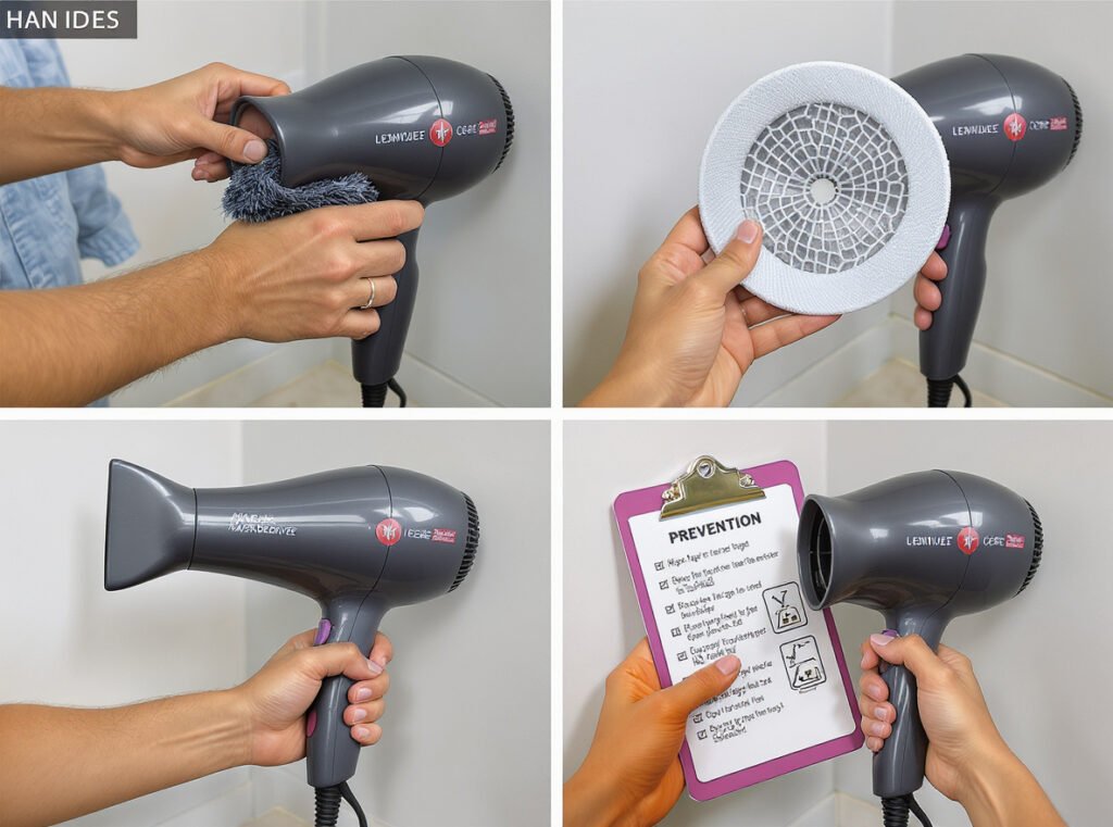 Hair dryer maintenance and prevention steps to avoid plug overheating