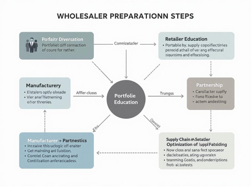 Wholesaler strategy AI hair dryer market preparation business planning diagram