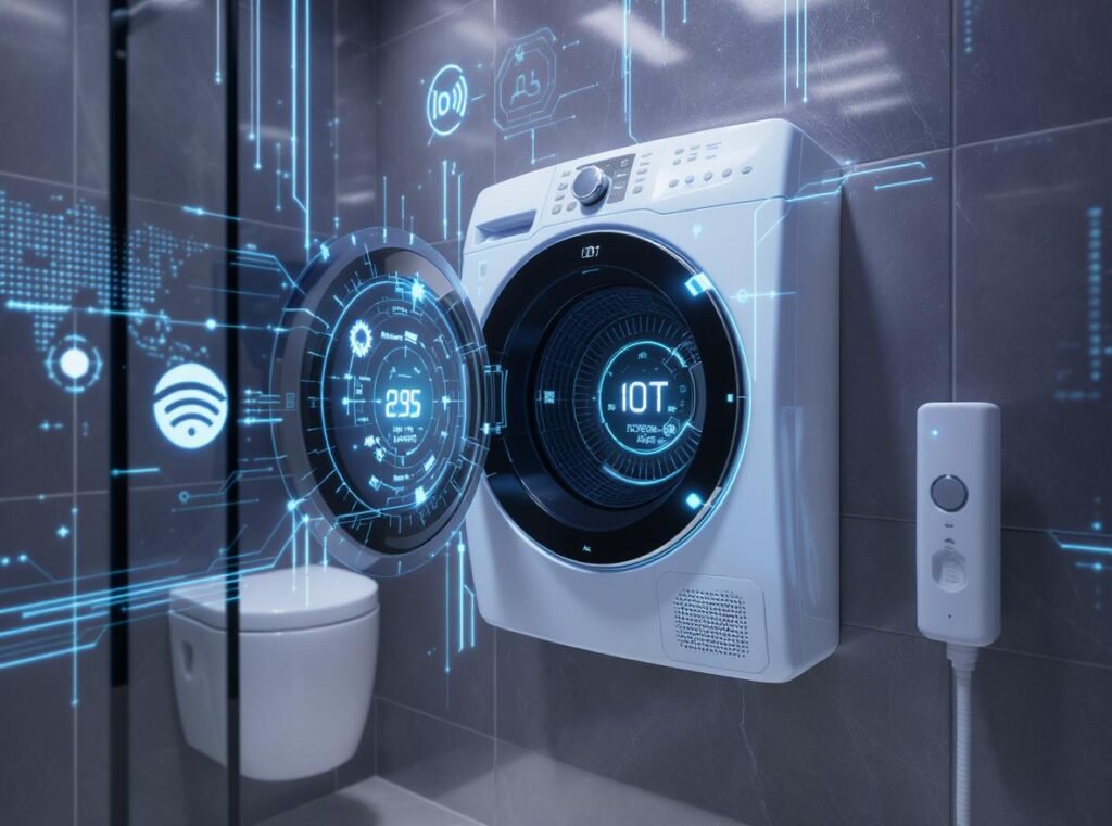 Future smart wall-mounted hair dryers IoT technology integration