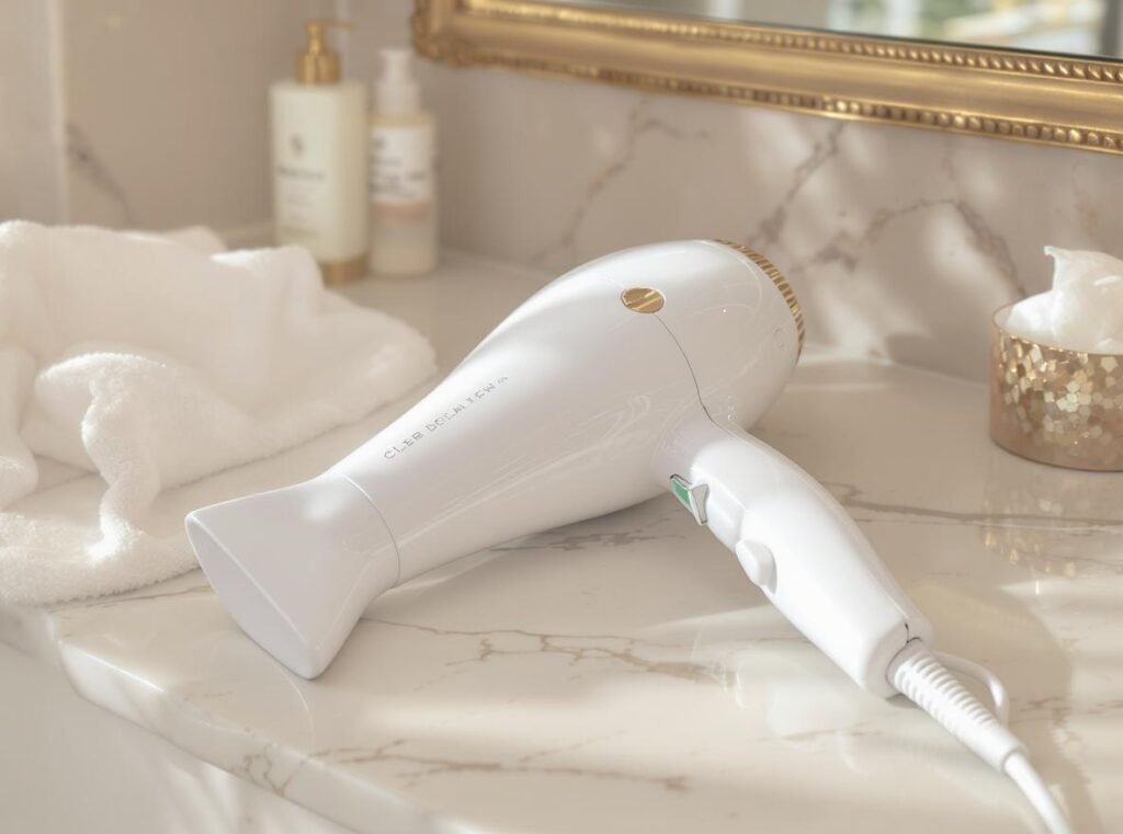 Well-maintained professional hair dryer showing results of proper filter cleaning
