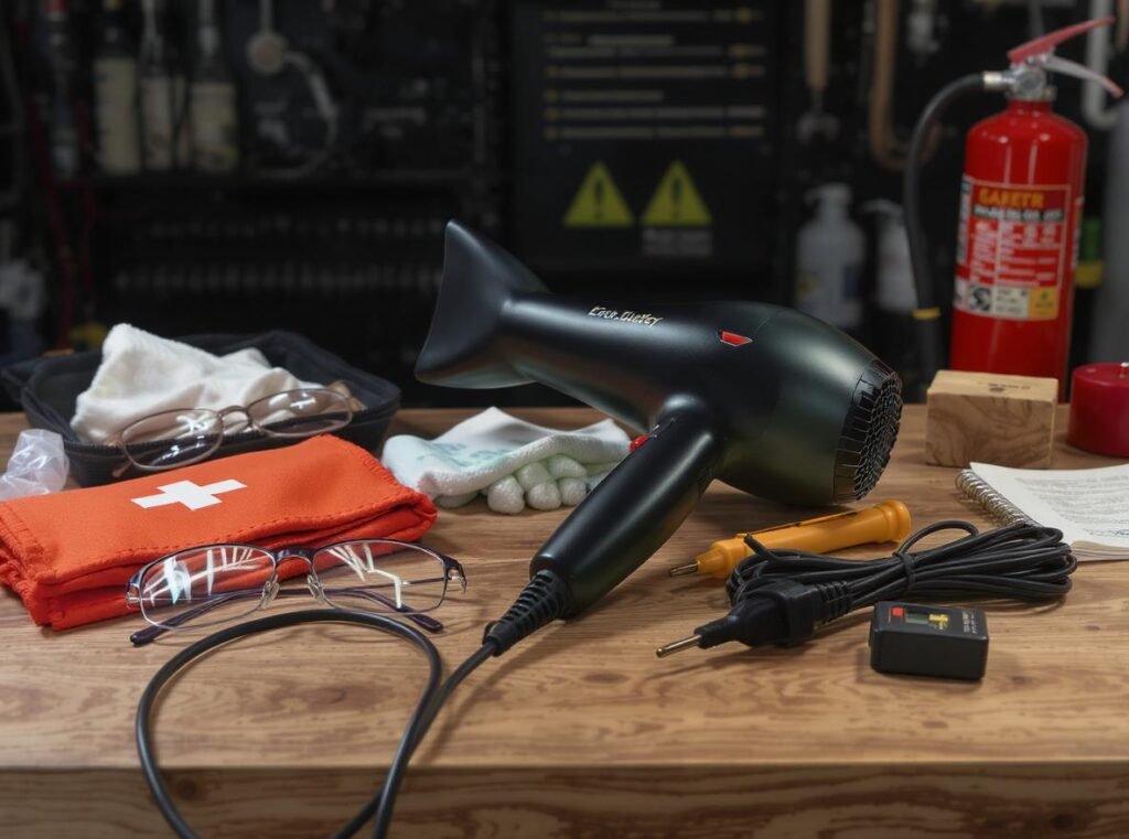 Essential safety equipment and precautions for DIY hair dryer repair