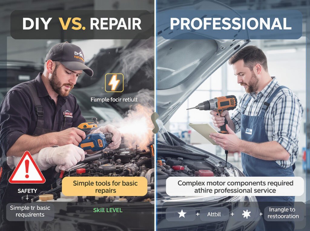 Hair dryer motor repair DIY vs professional service guide