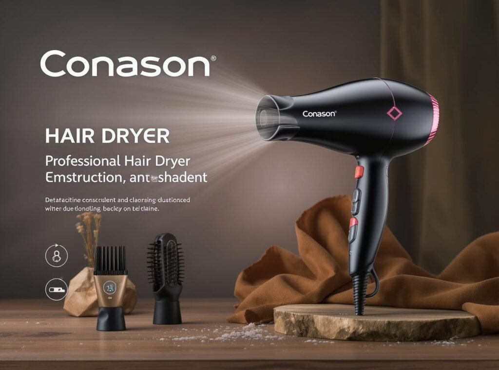Premium Conason hair dryer as smart alternative to expensive repairs