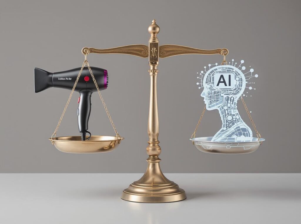 Traditional vs AI hair dryer technology market balance coexistence summary