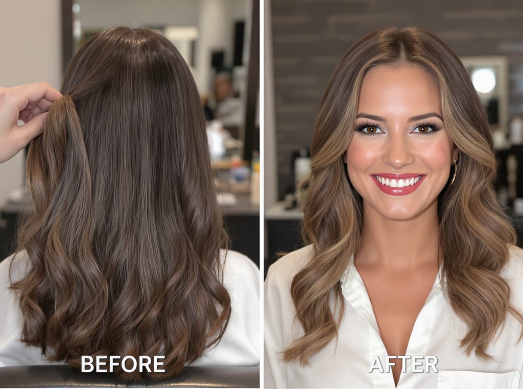 Professional blow drying results healthy hair sensitive scalp styling success