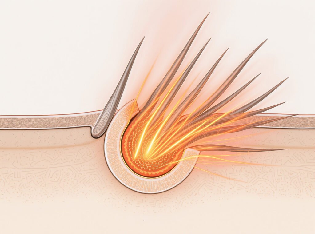 Ceramic infrared heat penetrating hair shaft for even distribution
