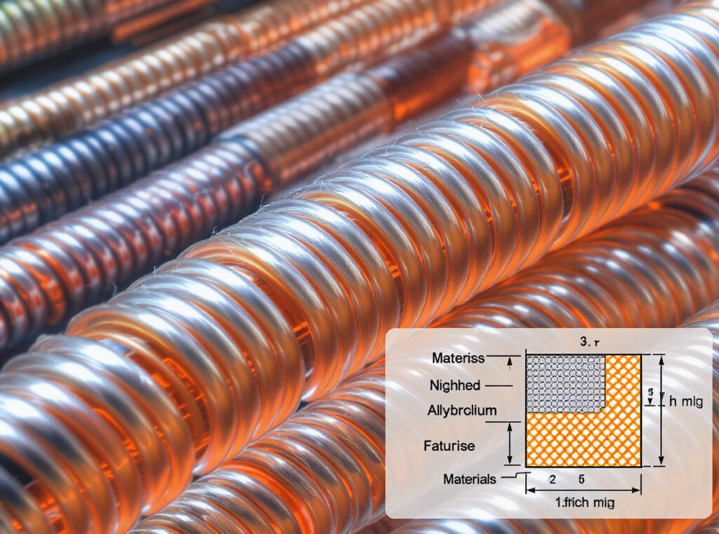 Nichrome wire heating element coil showing the nickel-chromium alloy material used in professional hair dryers