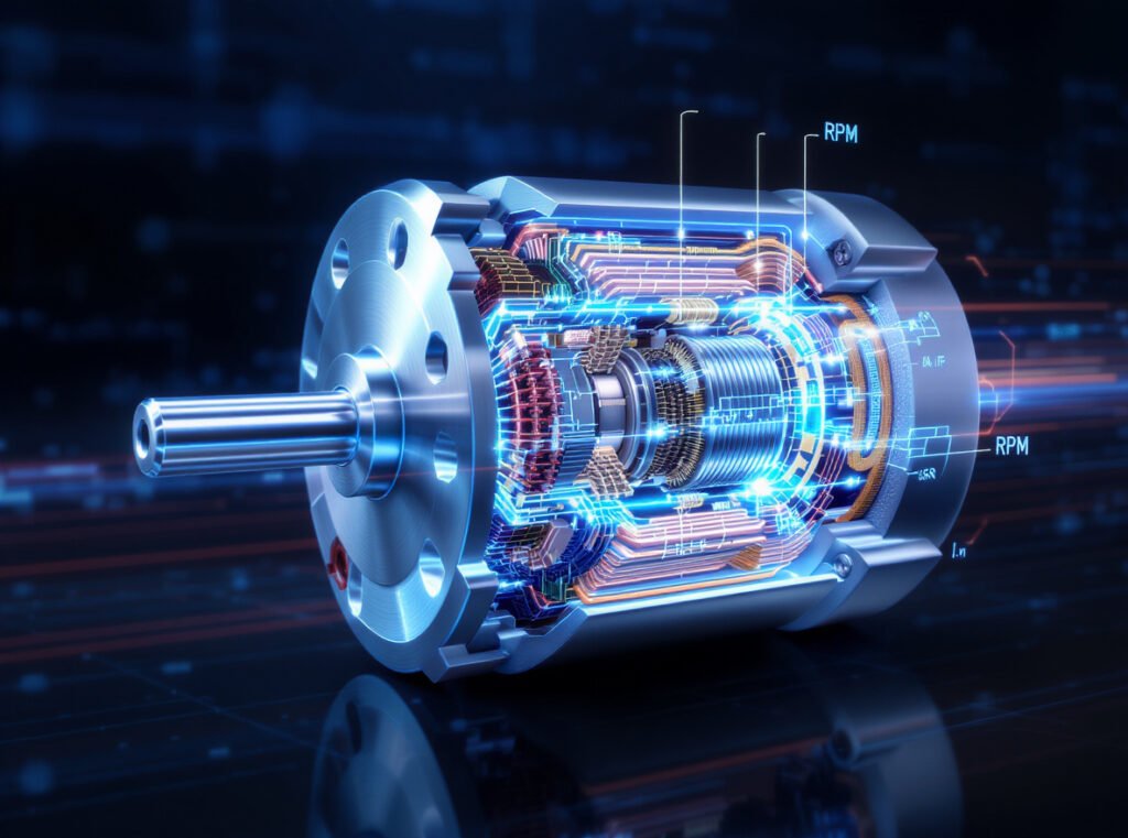 Brushless motor technology showing high-speed performance in hair dryers
