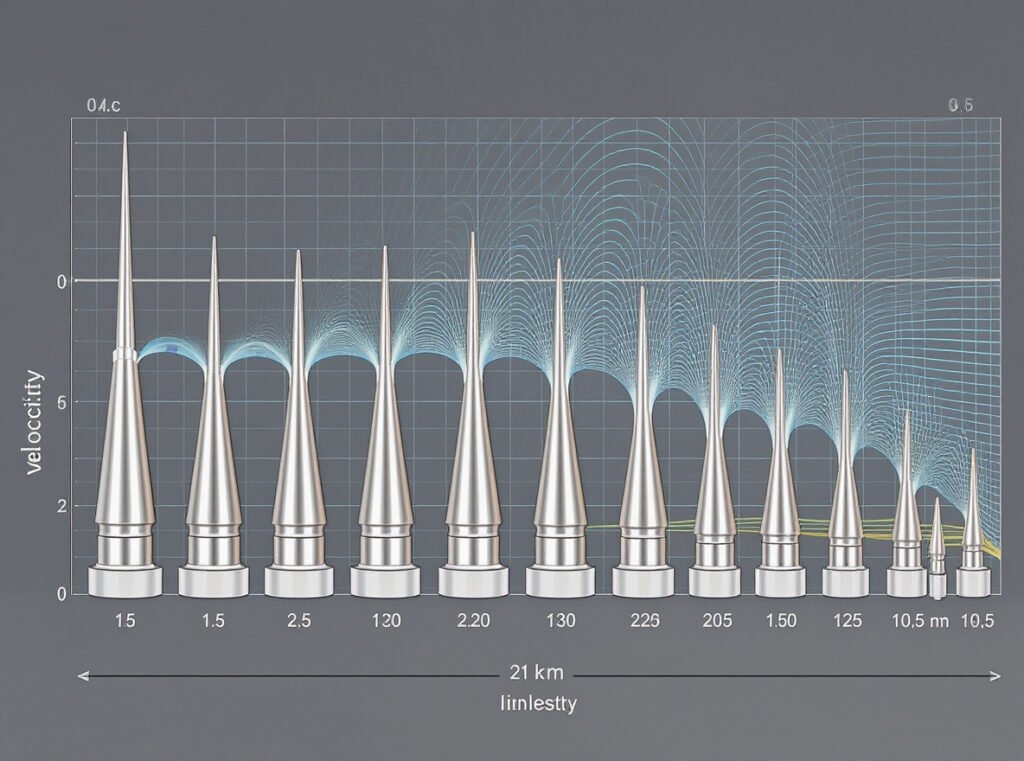 Hair dryer nozzle diameter comparison showing airflow physics impact on velocity
