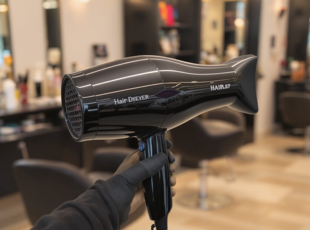 ghd professional ionic hair dryer with ceramic heating elements for salon use
