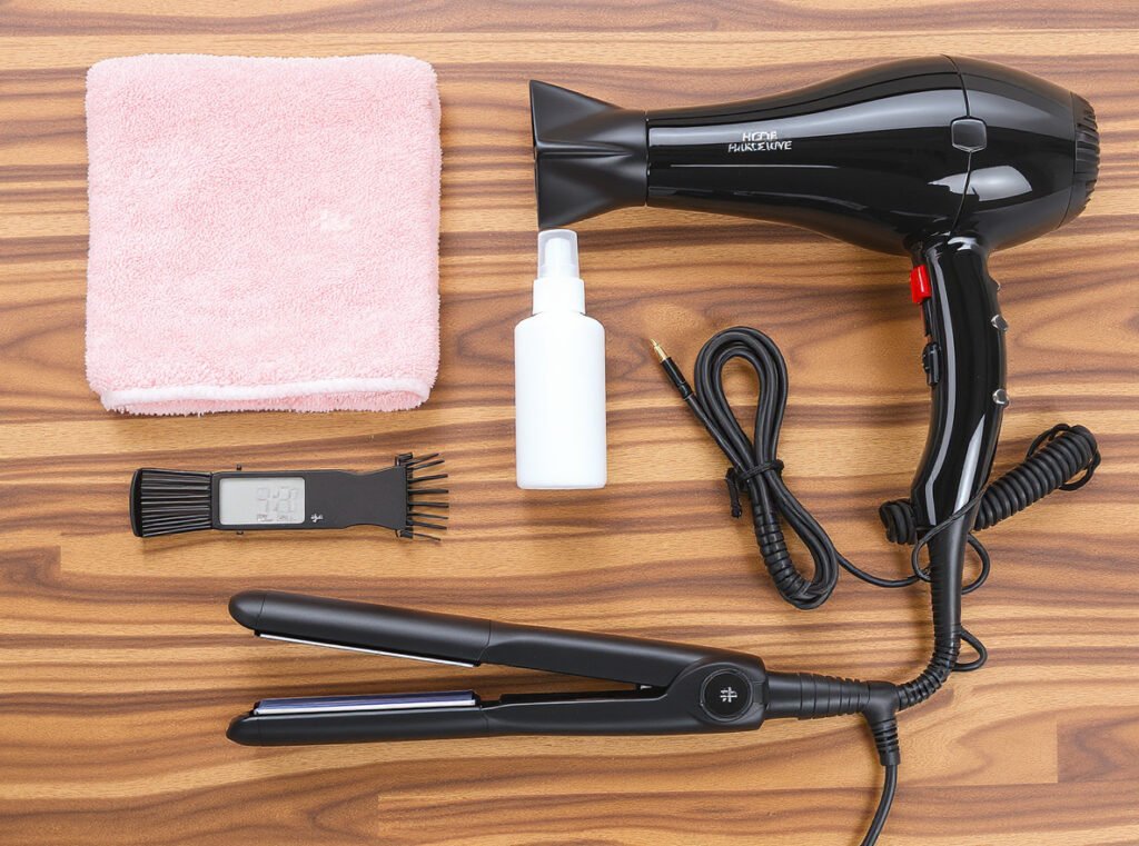 Emergency hair care kit for wet hair during keratin treatment first 72 hours