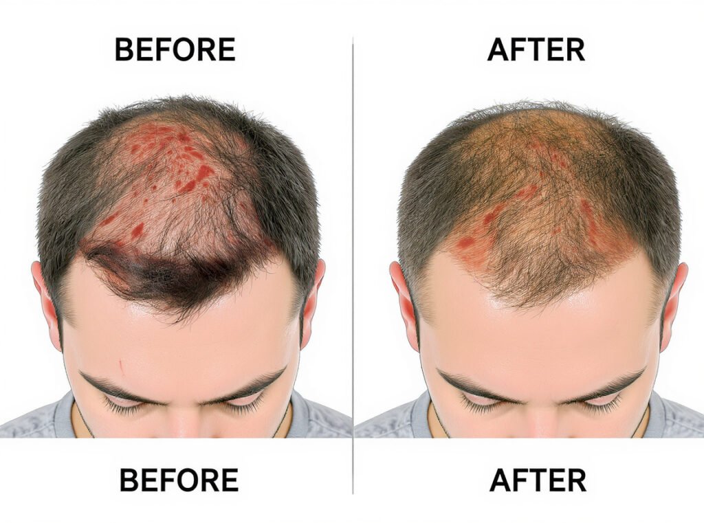 Over-drying scalp effects versus healthy scalp condition