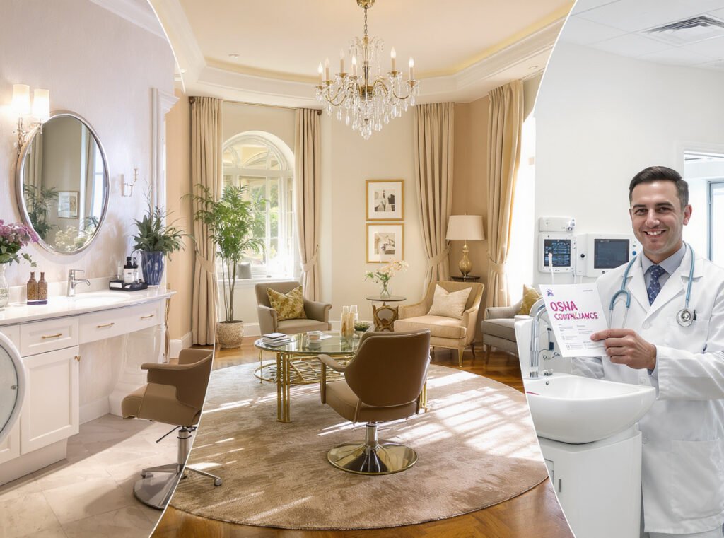 Professional settings requiring specific hair dryer decibel considerations including salons hotels and healthcare