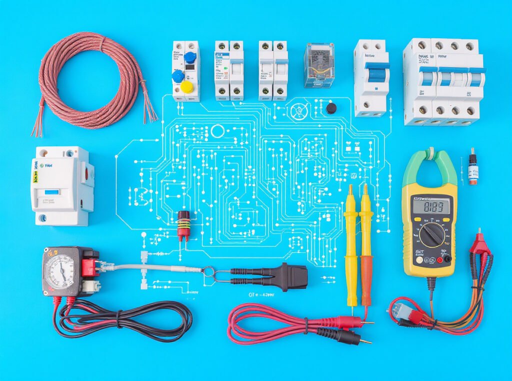 Electrical components including copper wire and thermal switches for safe high-current operation in hair dryers