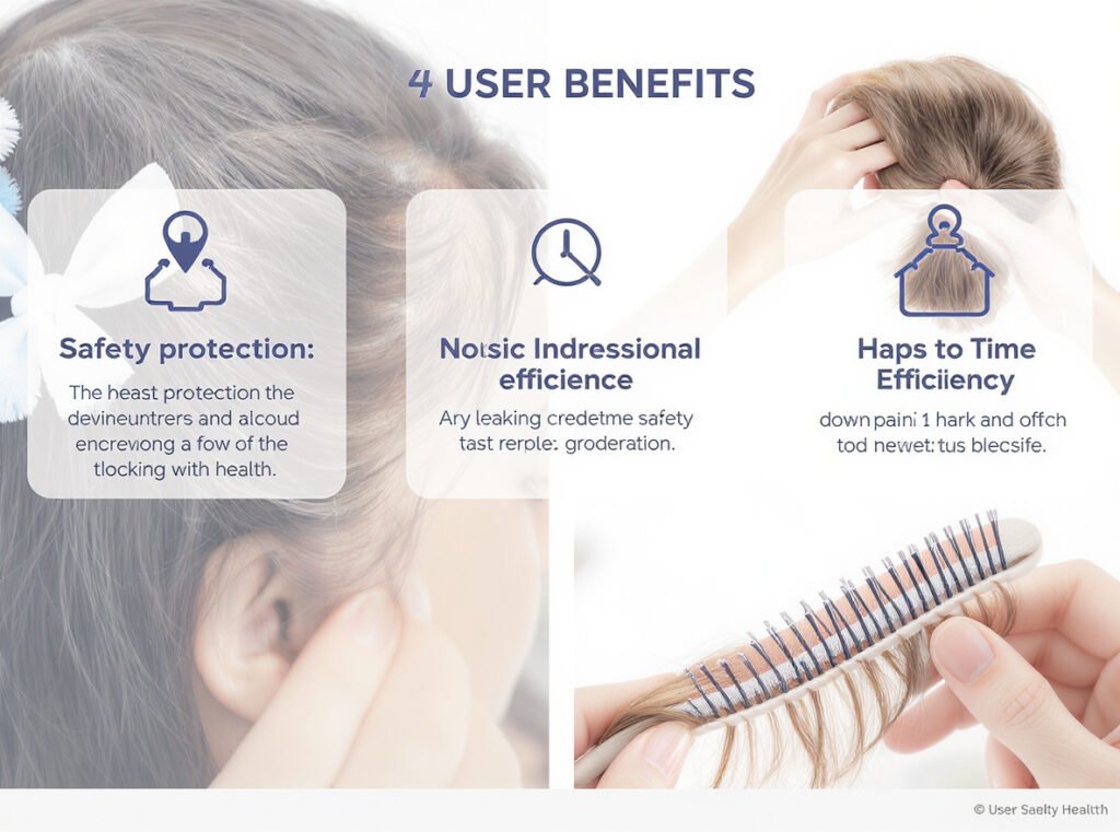 User benefits of proximity sensor technology in hair dryers including safety and hair health