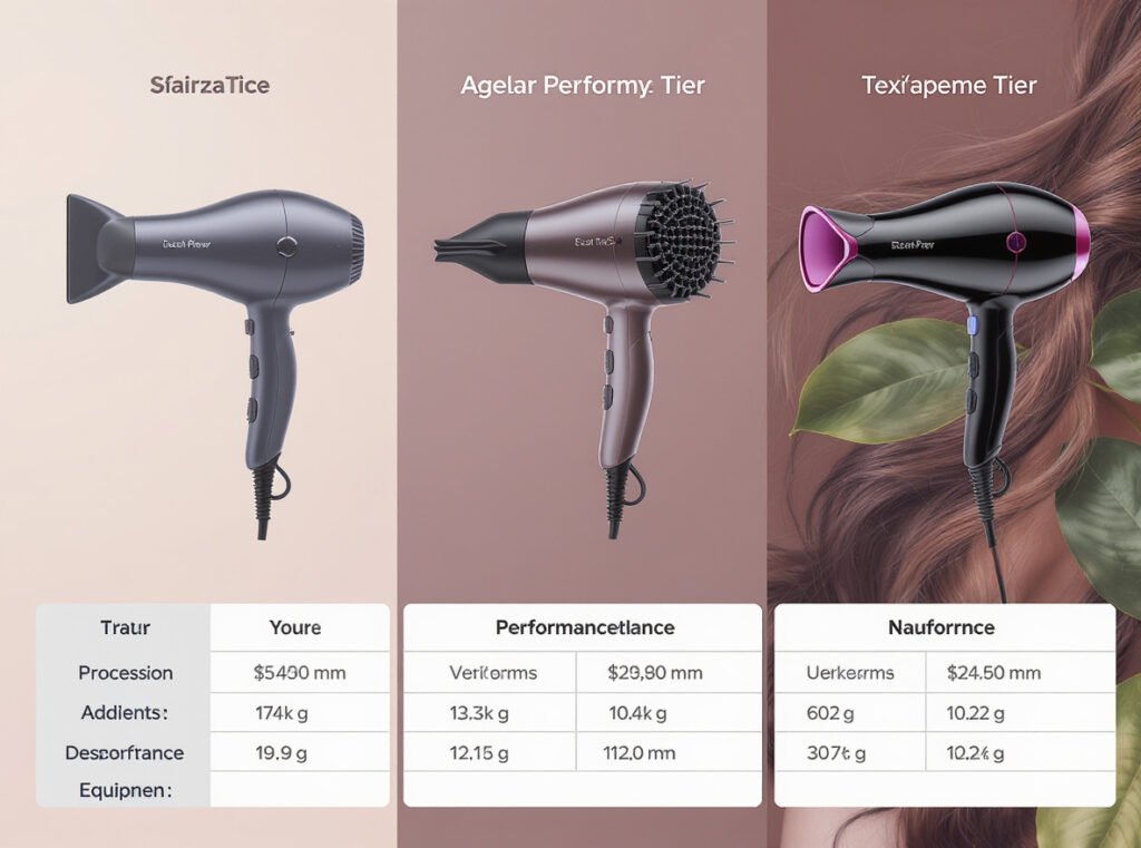 Professional hair dryer specifications standards air speed CFM wattage