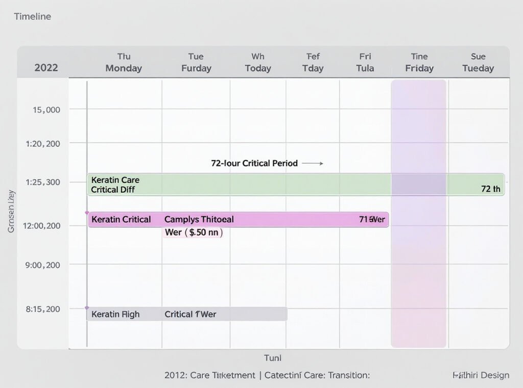Keratin treatment aftercare timeline and maintenance schedule