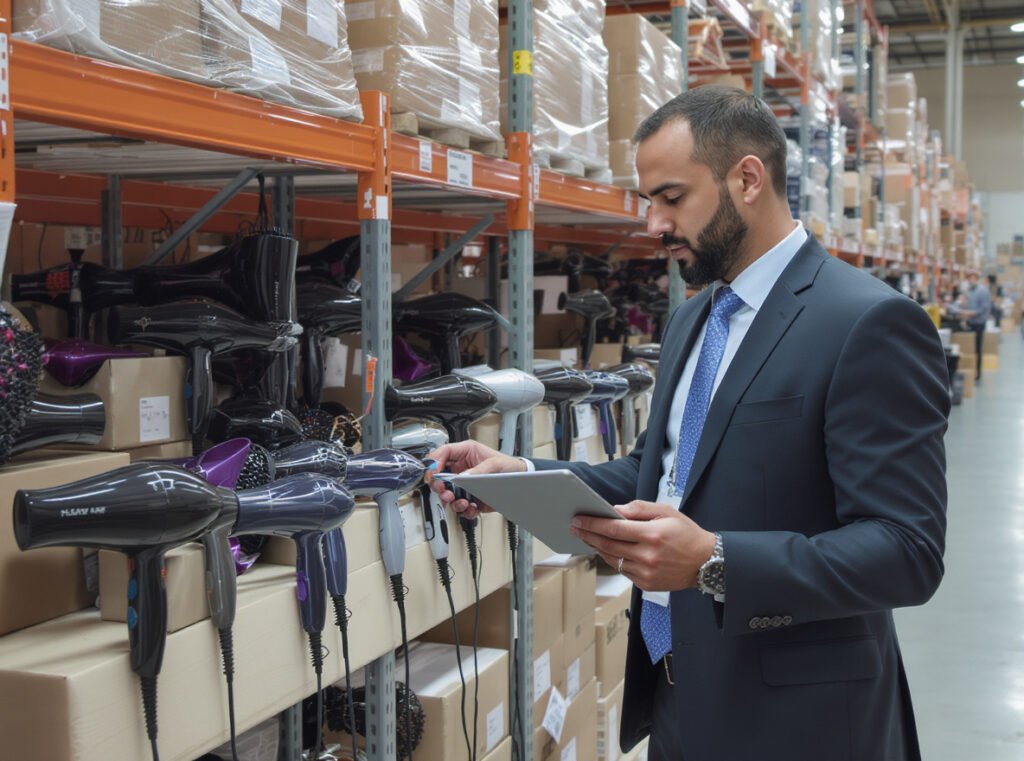 Wholesale buyer evaluating different ionic hair dryer technologies for distribution business