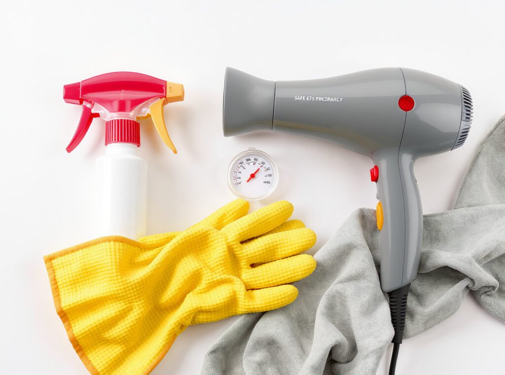 Professional hair dryer heat settings guide for different hair types and textures