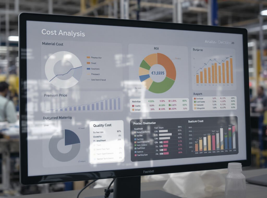 Manufacturing cost analysis showing price impact of premium heat-resistant materials in hair dryer production
